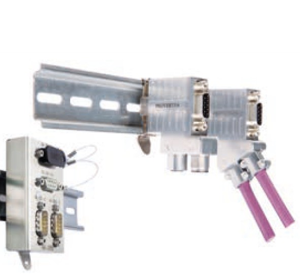 D-Sub and M12 DIN Rail Adapter