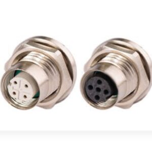 M12 Front and Rear Panel Mount Connectors